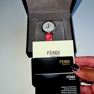 Fendi Watch red Authentic